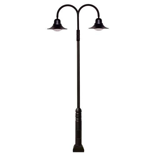 CAD Drawings Dabmar Lighting Post Fixture - Double Arm GM6050